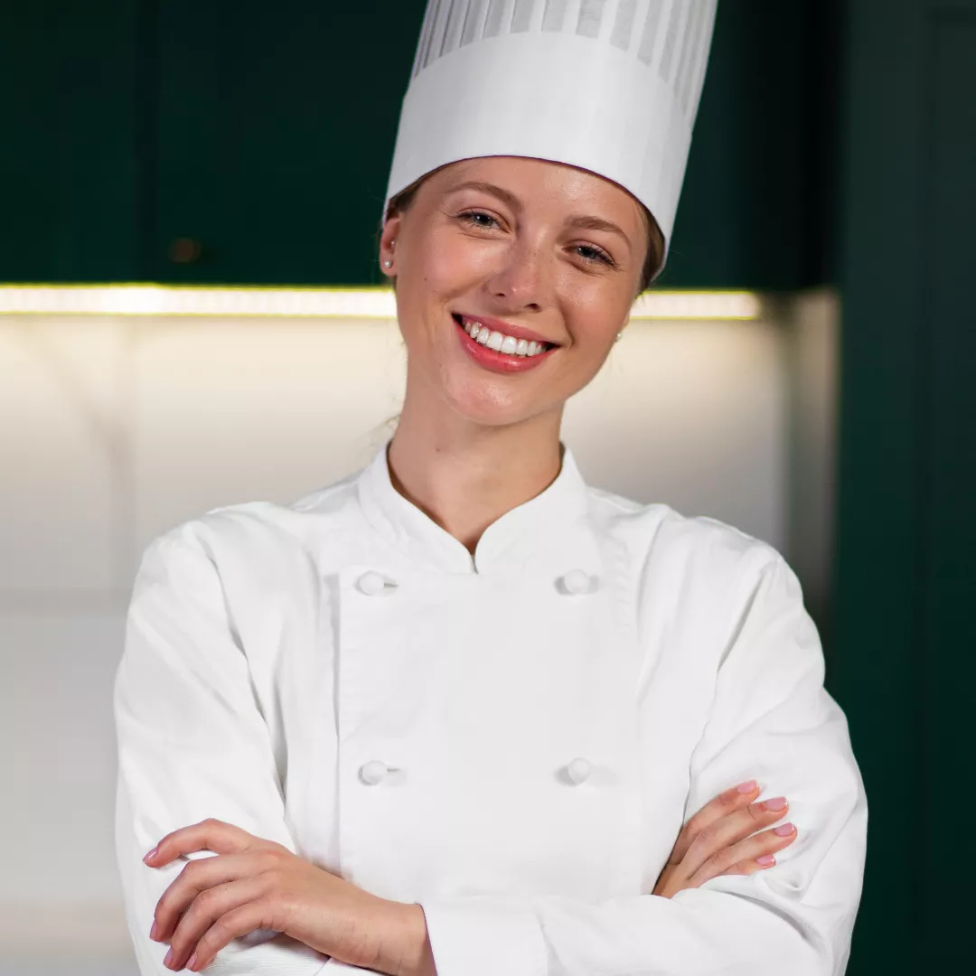 Amelie in ihrer Küche