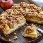 Apfelkuchen vom Blech - mit Pudding und knusprigen Streusel