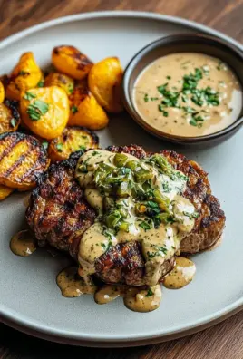 Blumenkohlsteak mit Pfefferrahmsauce