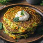 Curry-Spitzkohl-Pfannkuchen mit Minzjoghurt