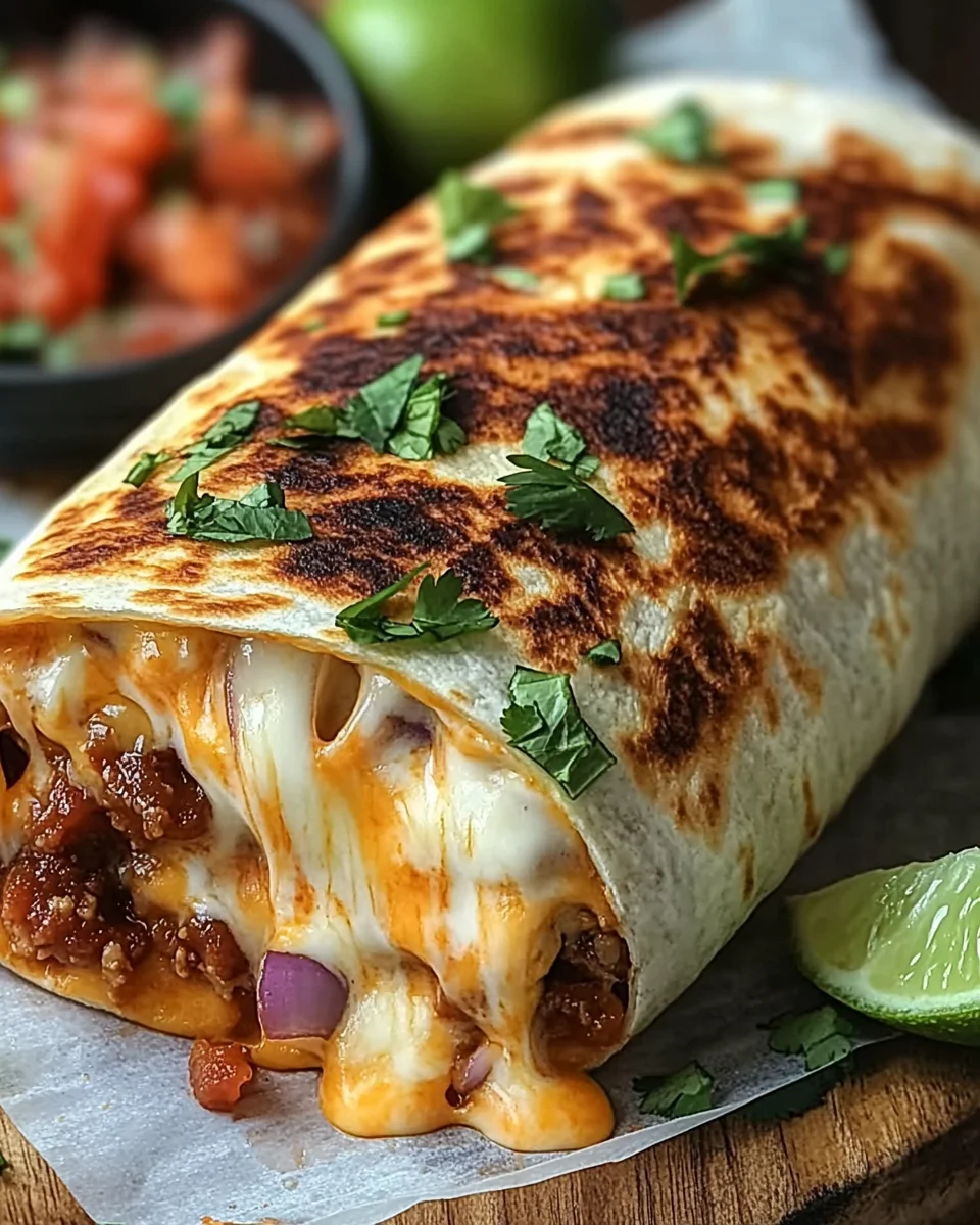 Gegrillter K&auml;se-Burrito
