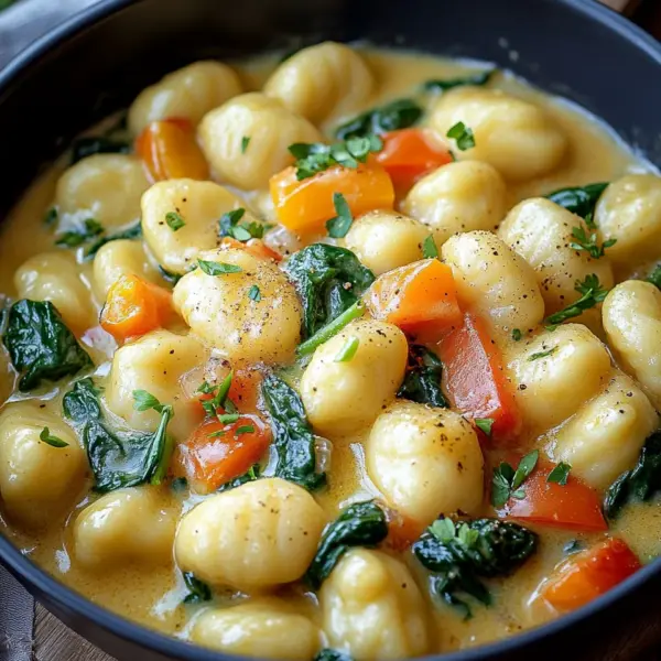 One Pot Gnocchi mit Rahmgemüse