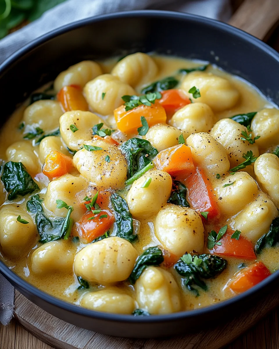 One Pot Gnocchi mit Rahmgem&uuml;se