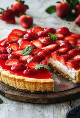 Schneller Erdbeerkuchen mit Schmand