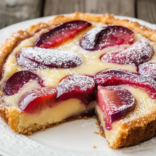 Schneller Zwetschgenkuchen mit Schmandguss