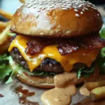 Smash-Burger mit Baconnaise-So&szlig;e