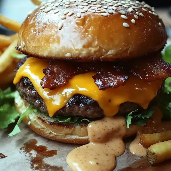 Smash-Burger mit Baconnaise-Soße
