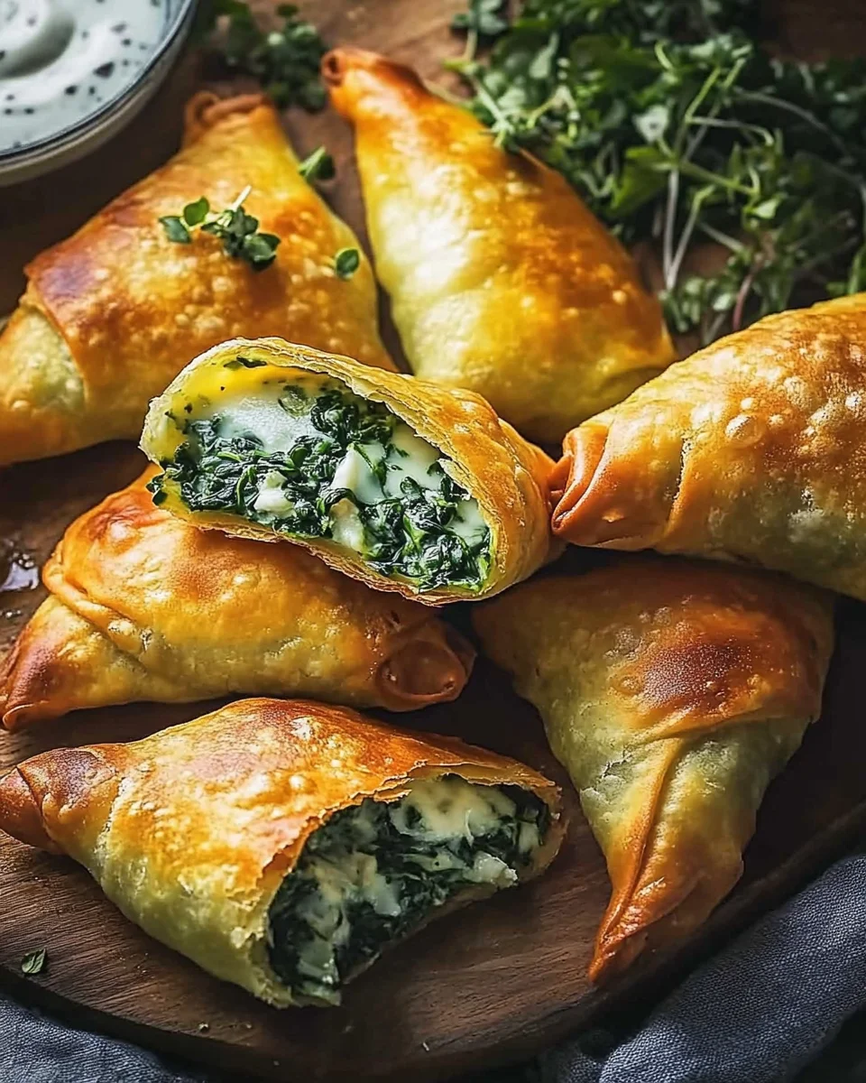 Vegane Kartoffeltaschen mit Spinat-Frischkäse-Füllung 24 Vegane Kartoffeltaschen mit Spinat-Frischkäse-Füllung