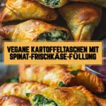 Vegane Kartoffeltaschen mit Spinat-Frischkäse-Füllung 21 Pinterest Hidden Image