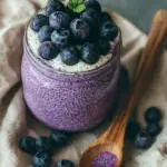 Veganer Blaubeer-Chia-Pudding