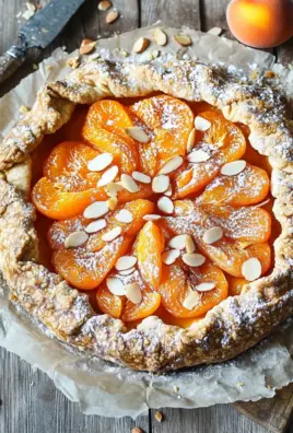 Aprikosen-Galette mit Mandelplättchen