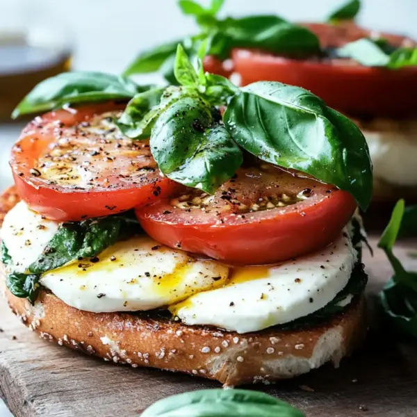Bagel mit Tomate und Mozzarella