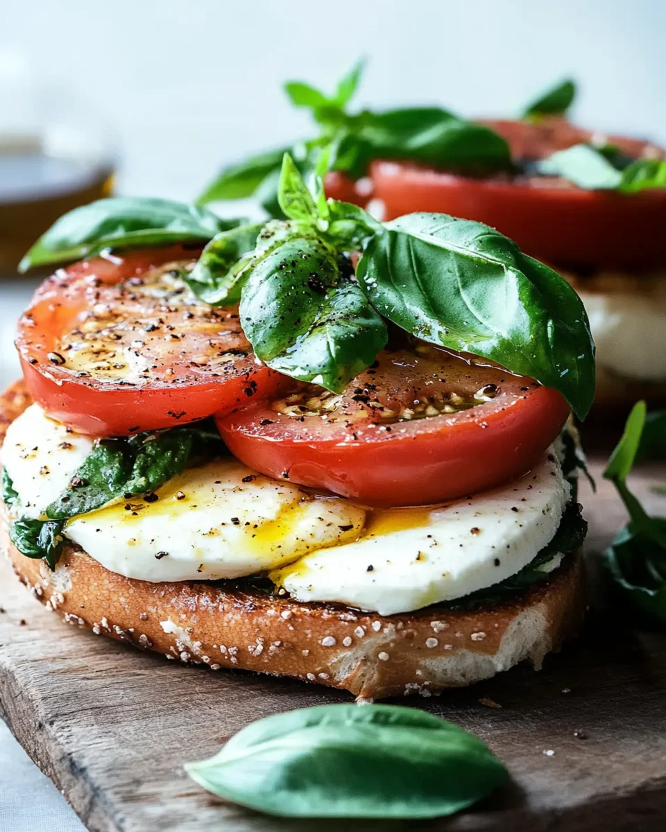 Bagel mit Tomate und Mozzarella