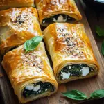 B&ouml;rek mit Spinat und Feta