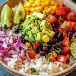 Bunte Burrito-Bowl