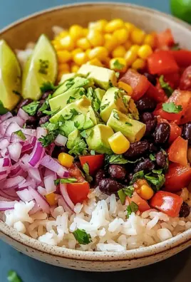 Bunte Burrito-Bowl