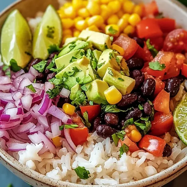 Bunte Burrito-Bowl