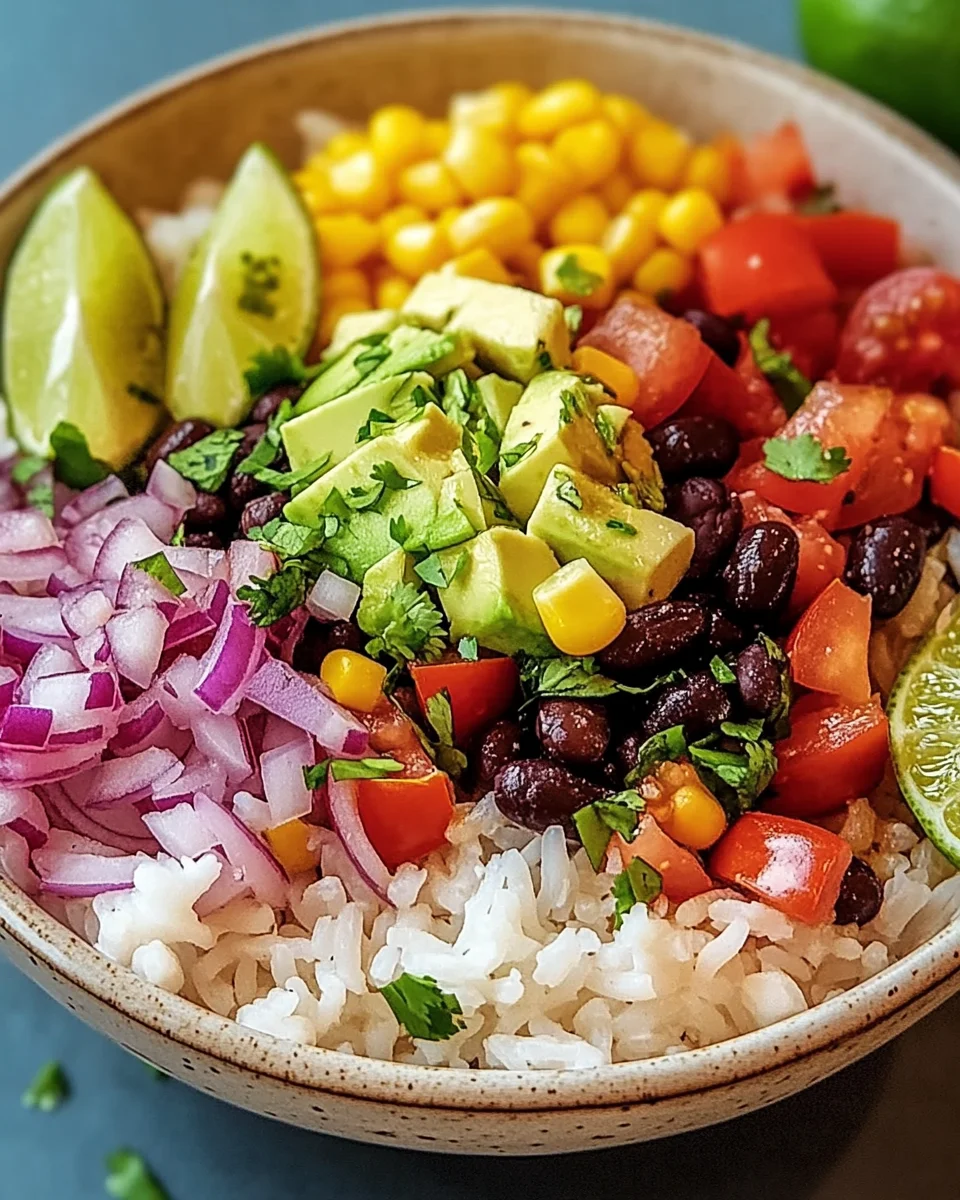 Bunte Burrito-Bowl