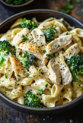 cremige Hähnchen-Brokkoli-Pasta