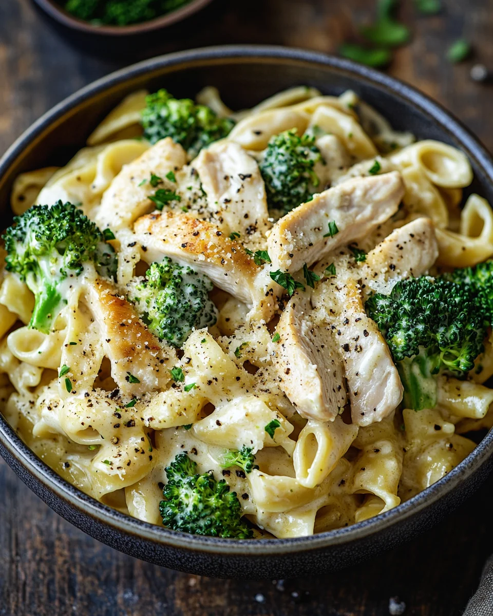 cremige H&auml;hnchen-Brokkoli-Pasta