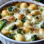 Cremiger Gnocchi Brokkoli-Auflauf
