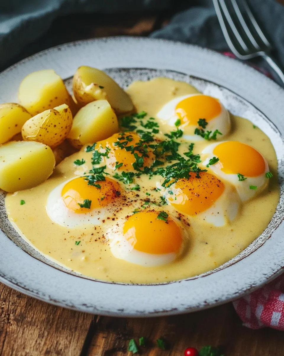 Eier in Senfso&szlig;e
