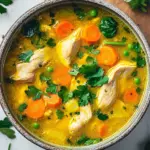 Entz&uuml;ndungshemmende Kurkuma-H&uuml;hnersuppe Rezept genie&szlig;en!