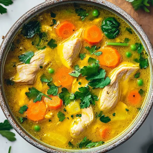 Entzündungshemmende Kurkuma-Hühnersuppe Rezept genießen!