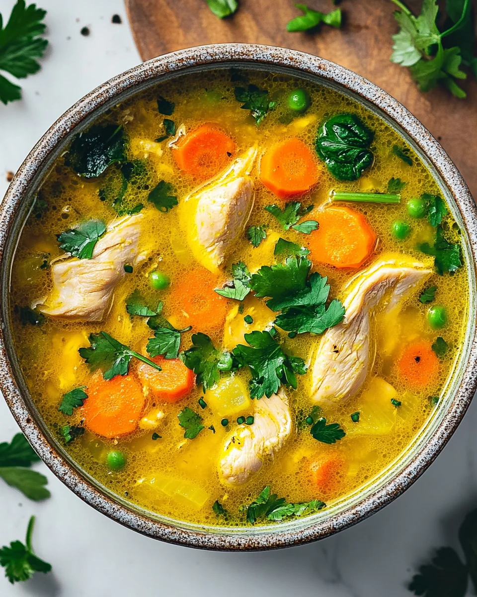 Entz&uuml;ndungshemmende Kurkuma-H&uuml;hnersuppe Rezept genie&szlig;en!