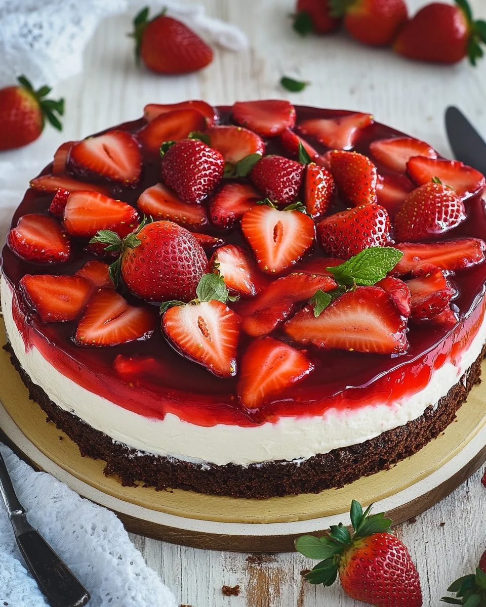 Erdbeerkuchen mit Mascarpone