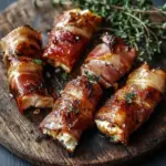 Gegrillte Feta-Schinkenr&ouml;llchen