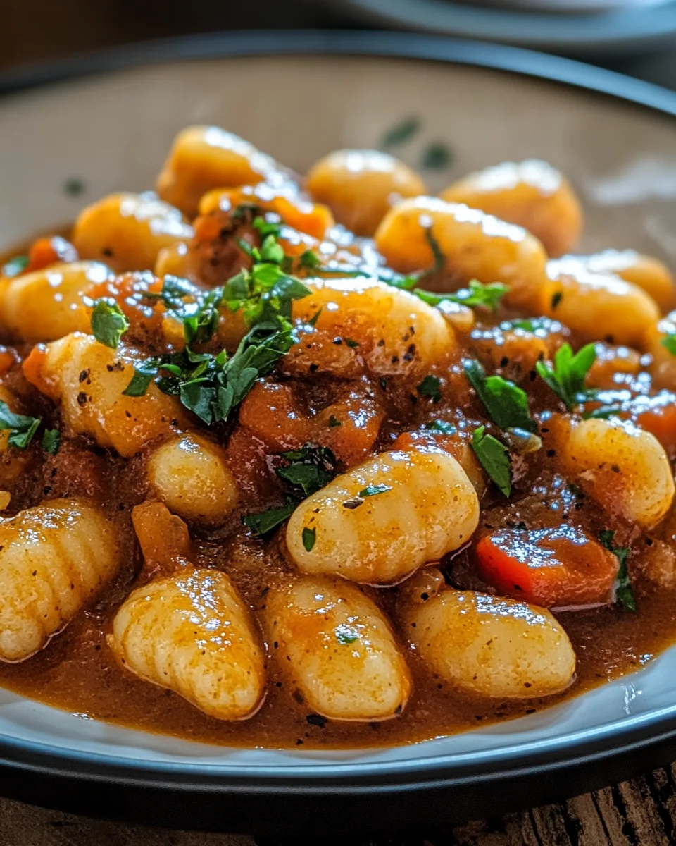 Gnocchi-Gulasch