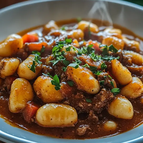 Gnocchi-Gulasch