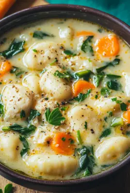 Hähnchen-Gnocchi-Suppe
