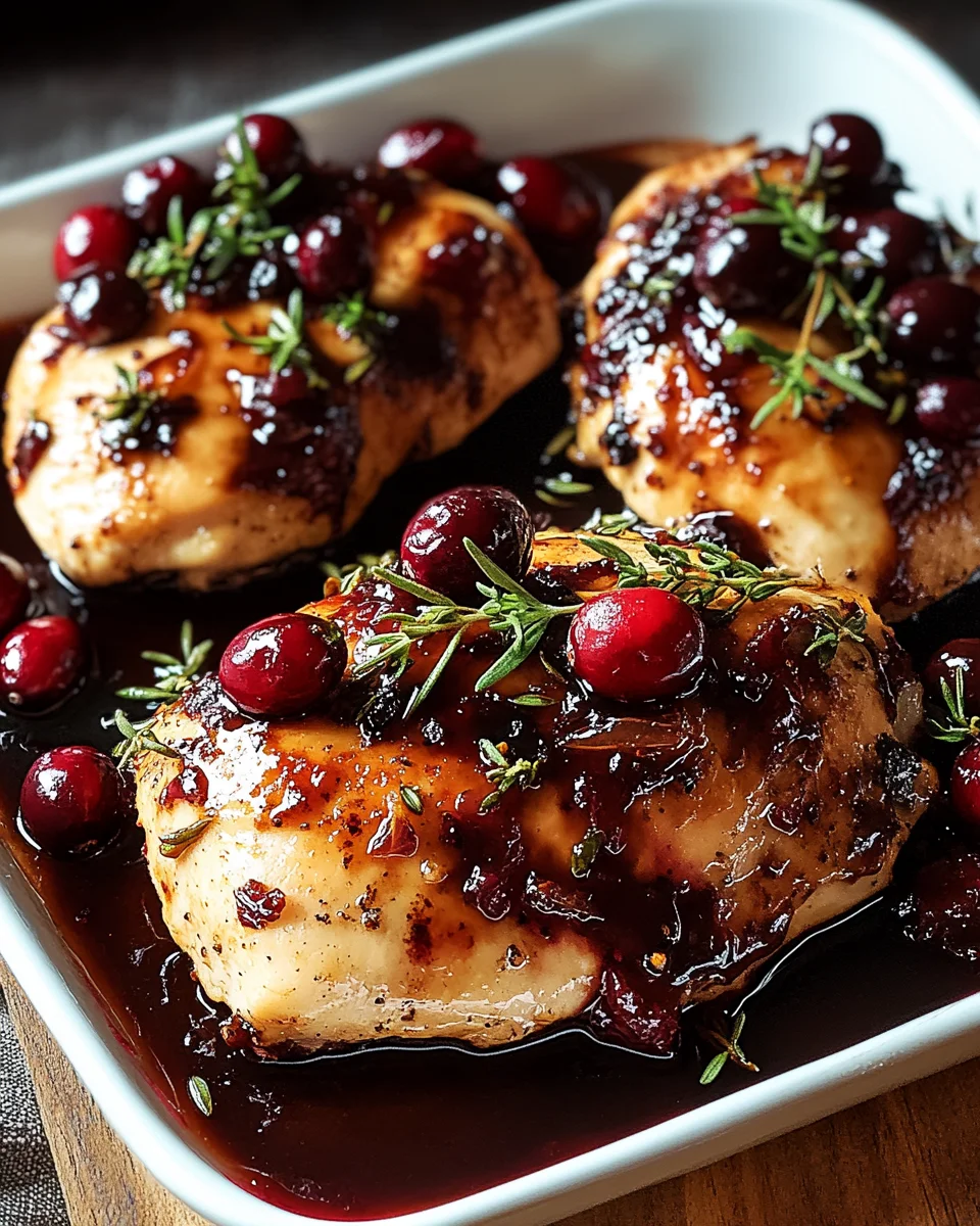 H&auml;hnchen mit Preiselbeer-Balsamico-Glasur