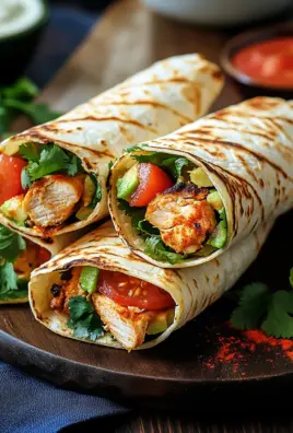 Hähnchen-Wraps mit Blitzsoße