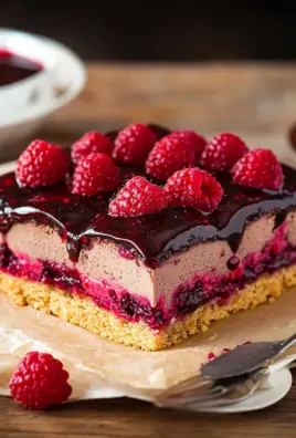 Himbeerkuchen mit Schokopudding