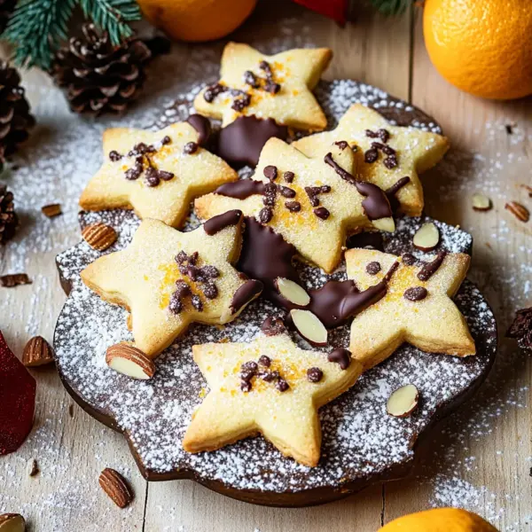 Himmelsboten oder mürbe Orangen-Plätzchen