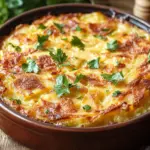 H&uuml;ttenk&auml;se Kartoffelr&ouml;sti Auflauf
