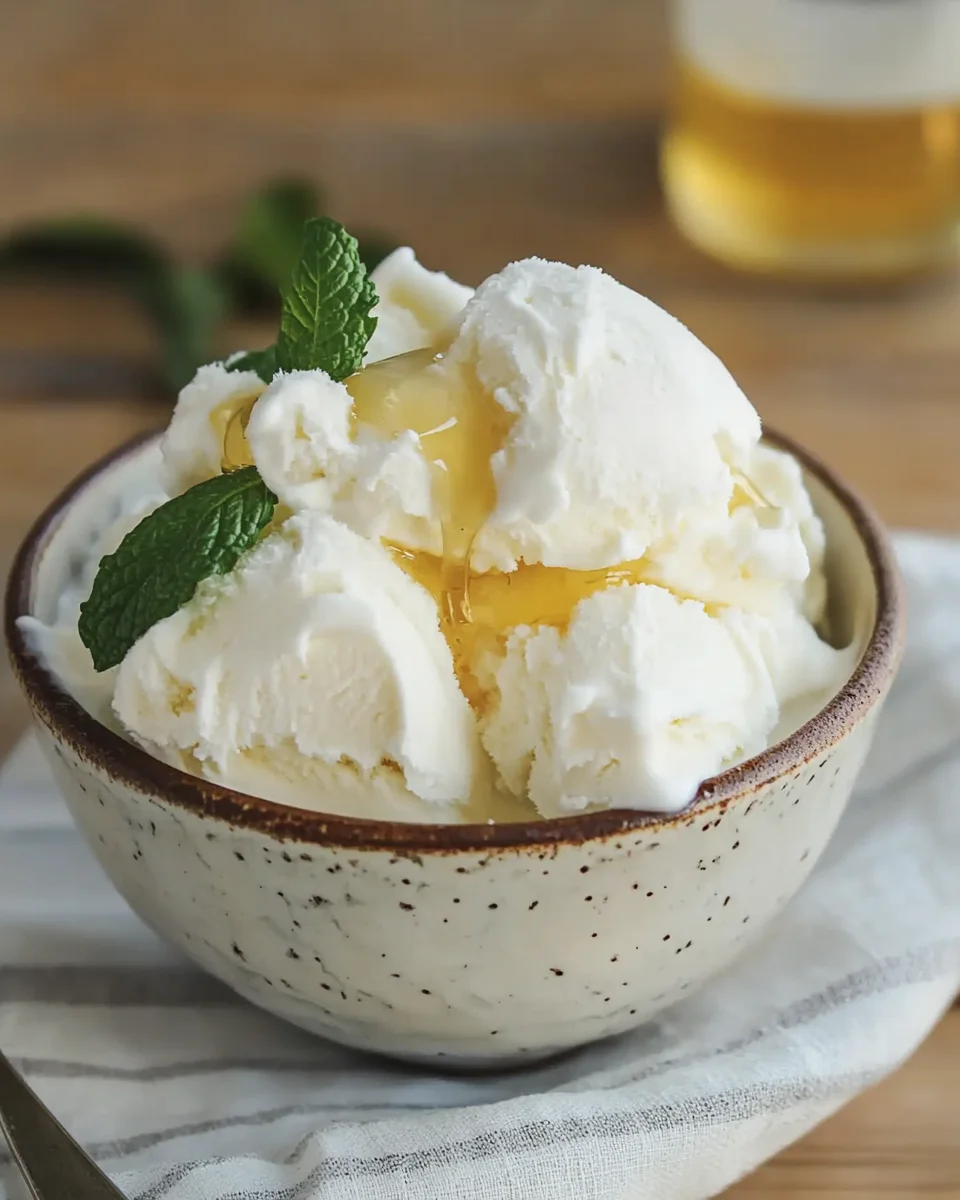 Joghurt Eis ohne Eismaschine Rezept mit schneller Zubereitung
