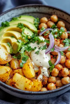 Kartoffel-Kichererbsen-Bowl