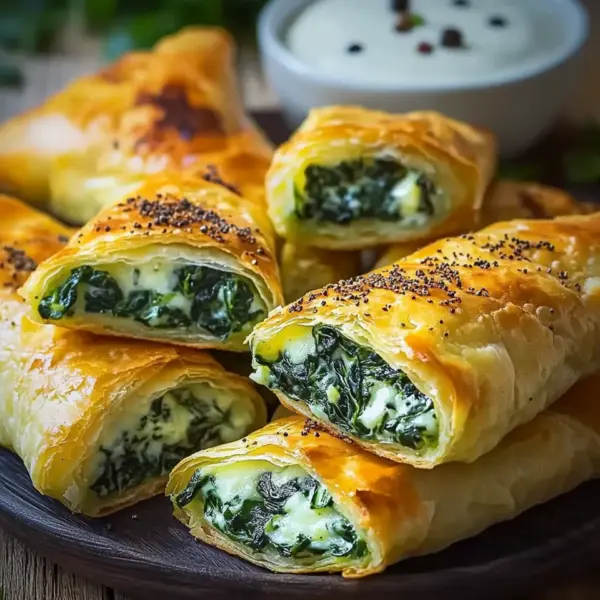 Kartoffeltaschen mit Spinat-Frischkäse-Füllung genießen!