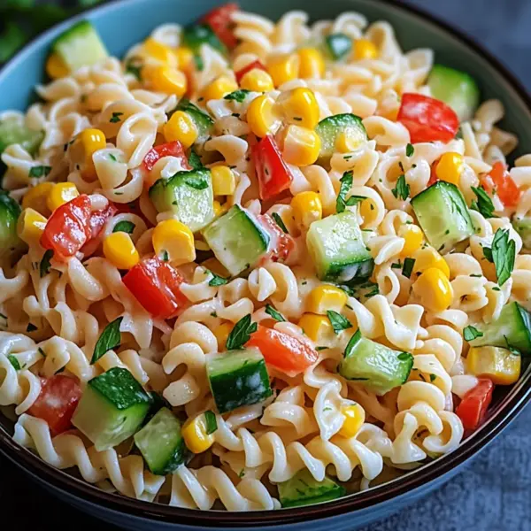 Kinder Nudelsalat mit Frischkäse