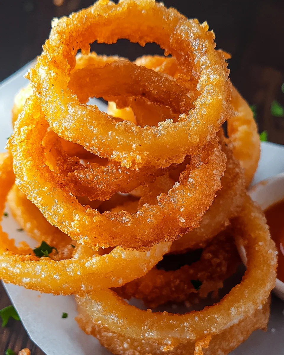 Knusprige Zwiebelringe