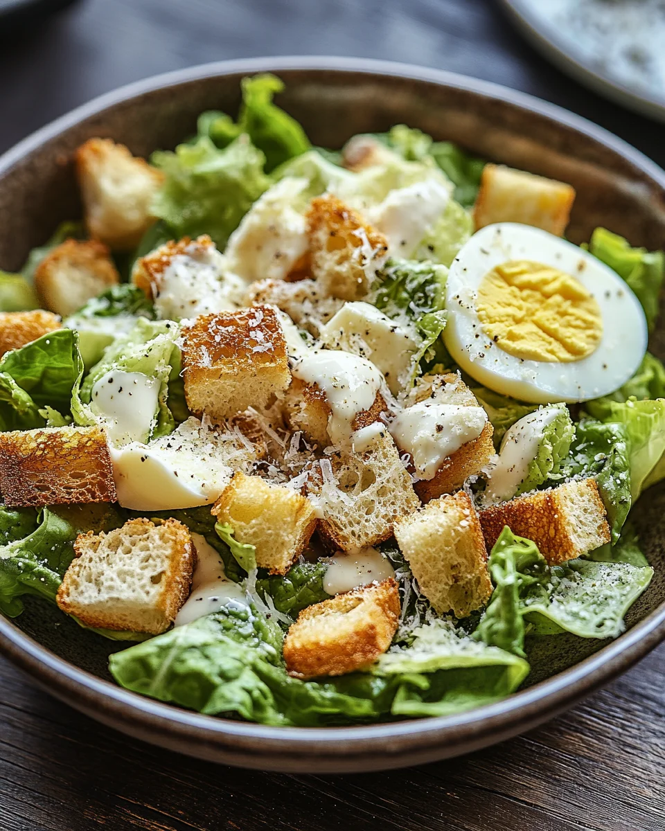 Knuspriger Caesar-Salat