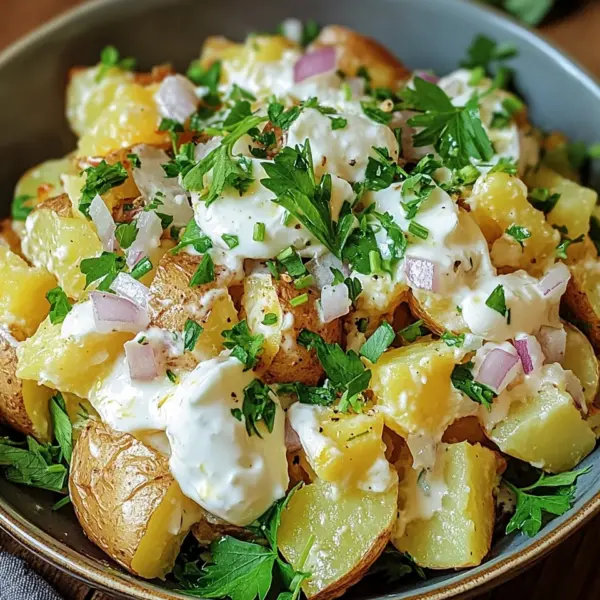 Knuspriger Kartoffelsalat