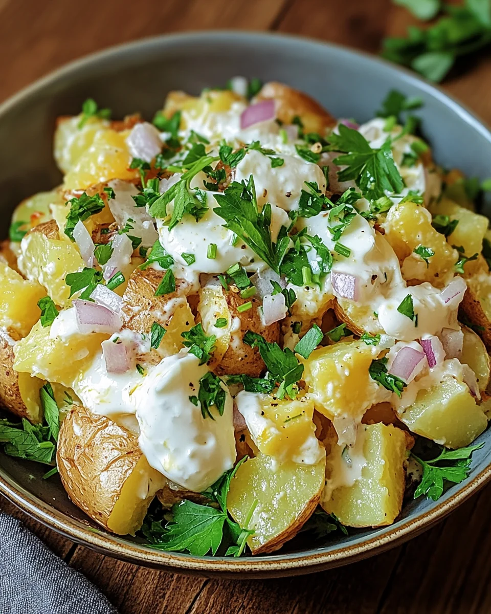 Knuspriger Kartoffelsalat