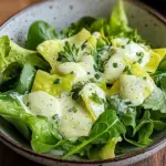 Kopfsalat mit Omas Sahne-Zitronen-Dressing