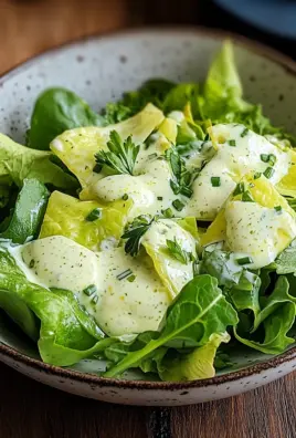 Kopfsalat mit Omas Sahne-Zitronen-Dressing