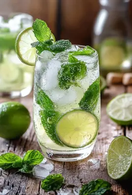 Limetten-Limonade mit Minze